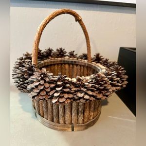 Twig and Pinecone Basket